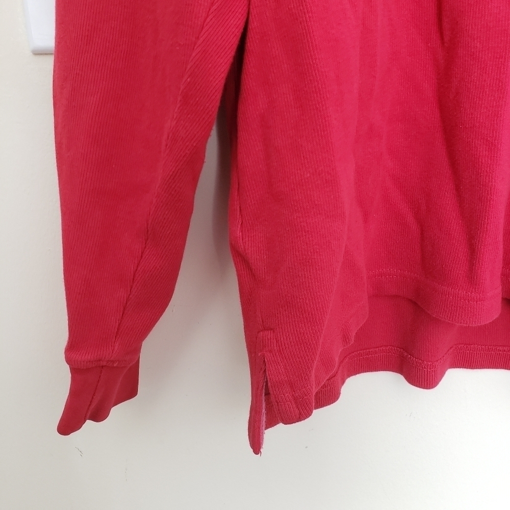 U.S. Polo Assn Red Half Zip Up Sweater - Picture 4 of 14